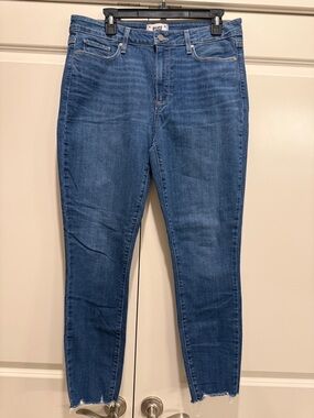 PAIGE Women's Medium Blue High-Rise Skinny Jeans